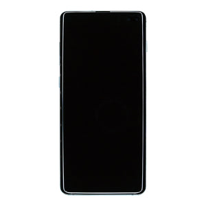 Samsung Galaxy S10 Plus G975F Display And Digitizer With Frame Prism Green Service Pack