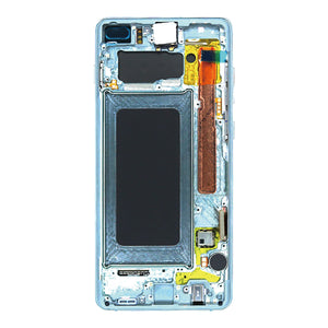 Samsung Galaxy S10 Plus G975F Display And Digitizer With Frame Prism Green Service Pack