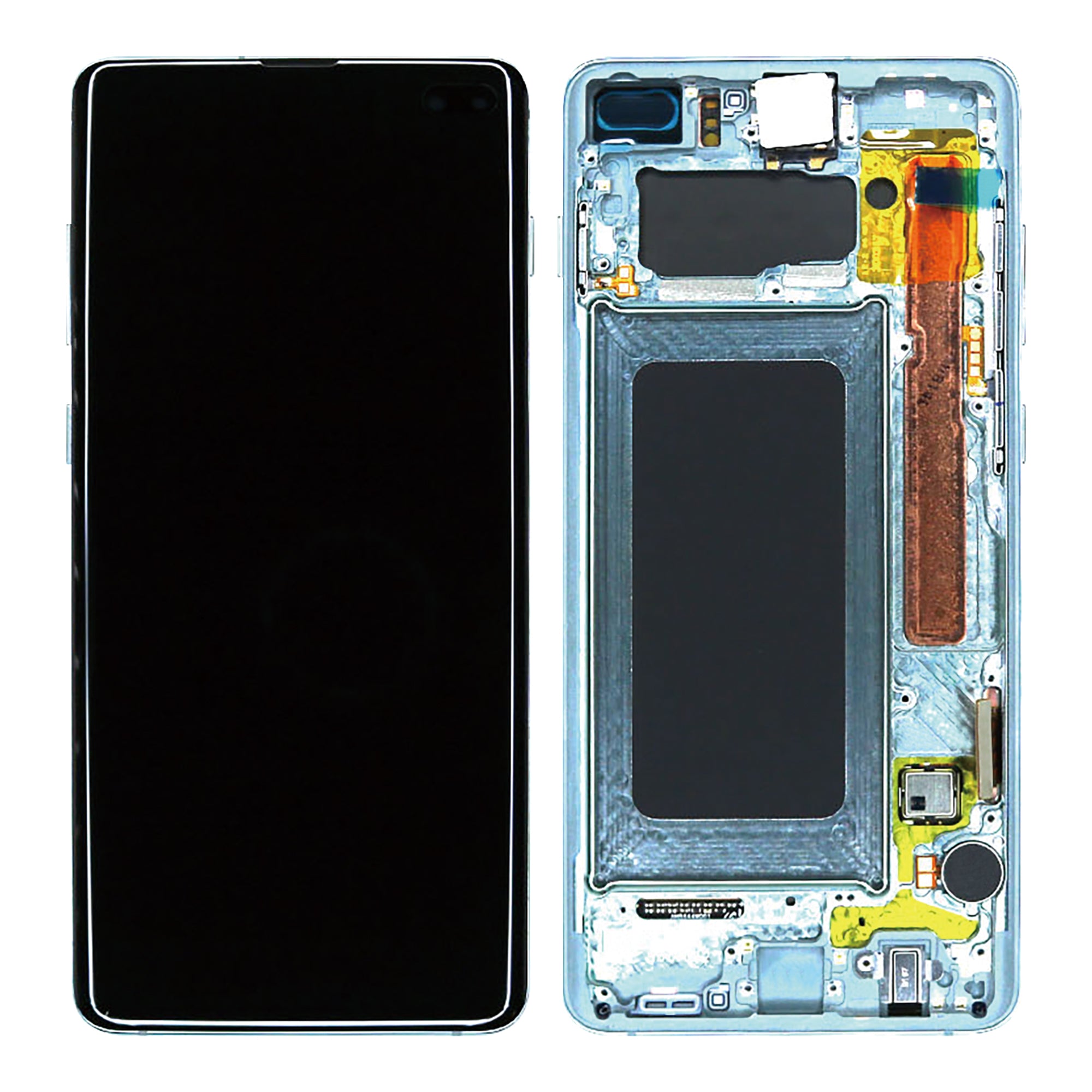 Samsung Galaxy S10 Plus G975F Display And Digitizer With Frame Prism Green Service Pack