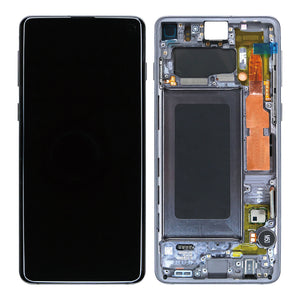 Samsung Galaxy S10 G973F Display And Digitizer With Frame Prism Black Service pack