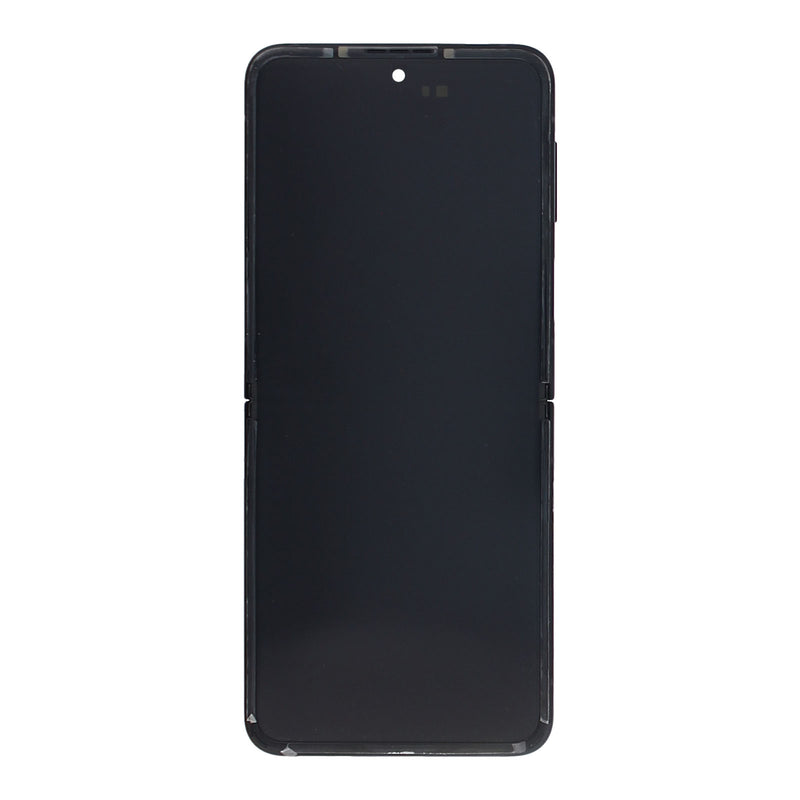 Samsung Galaxy Z Flip3 F711B Main Display And Digitizer With Frame Phantom Black Service Pack