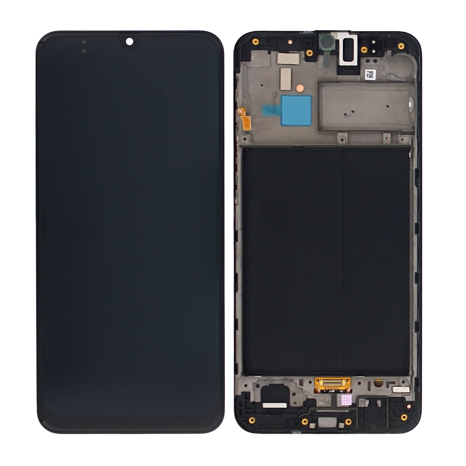 Samsung Galaxy M30 M305F Display And Digitizer With Frame Black Service Pack