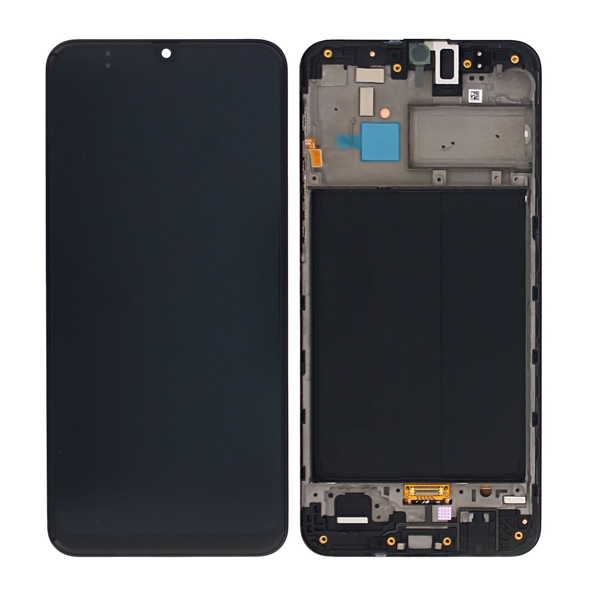 Samsung Galaxy M30 M305F Display And Digitizer With Frame Black Service Pack