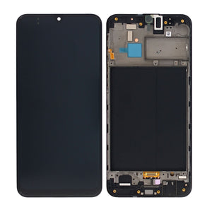 Samsung Galaxy M30 M305F Display And Digitizer With Frame Black Service Pack