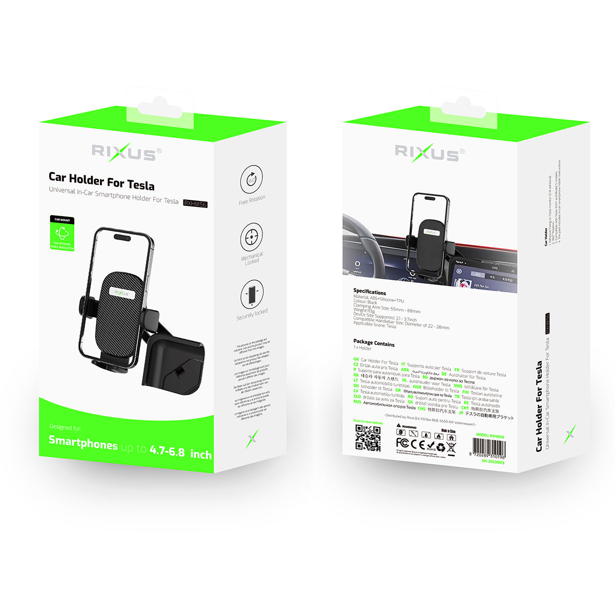 Rixus RXHM56 Car Holder For Tesla Model 3, Model Y