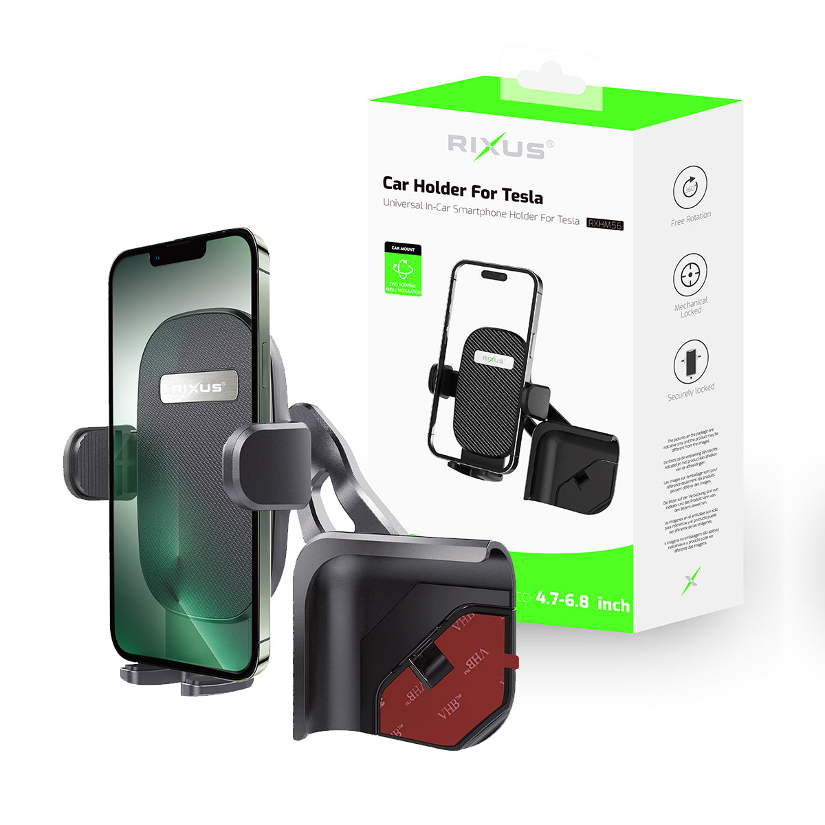 Rixus RXHM56 Car Holder For Tesla Model 3, Model Y