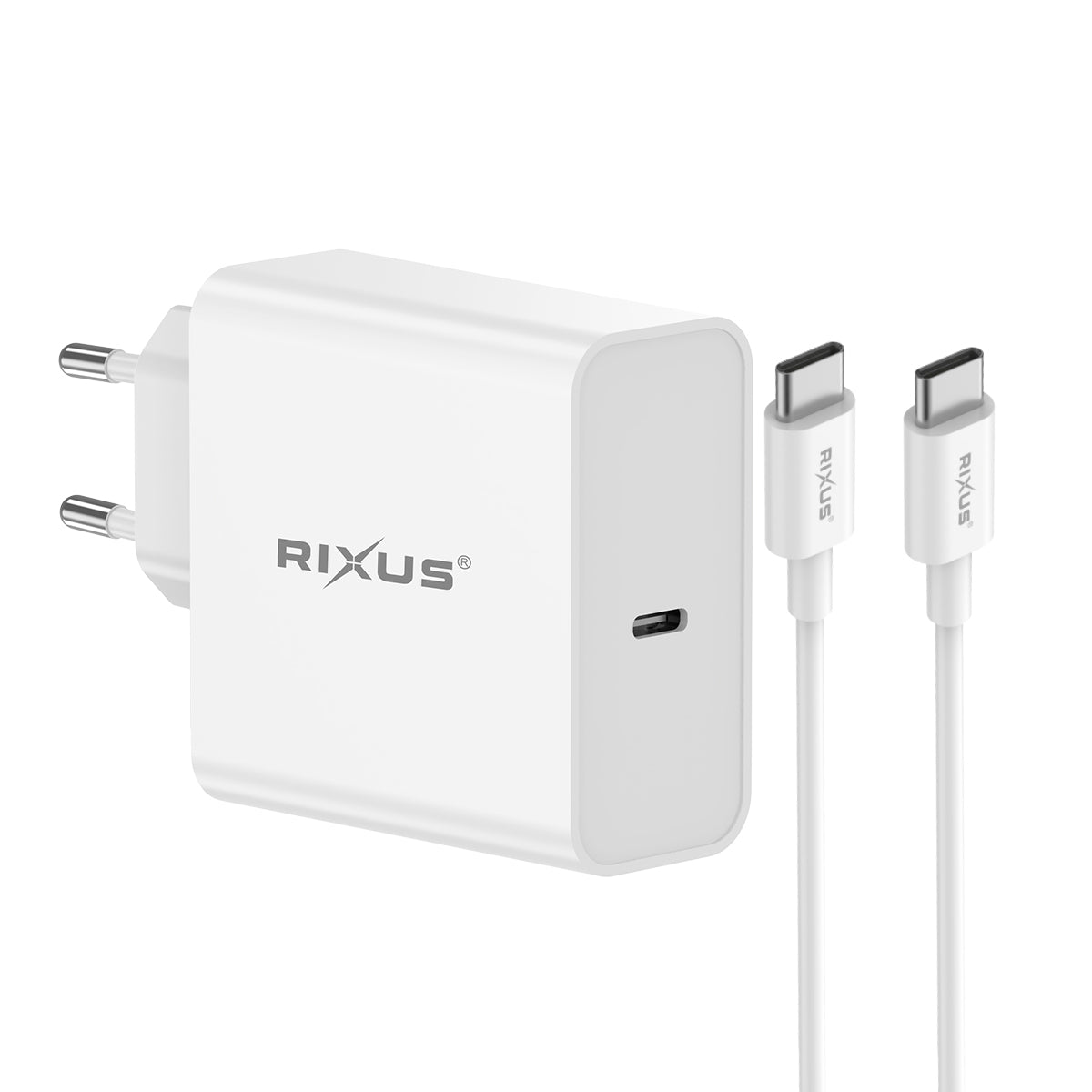 Rixus RXLC26 Universal USB-C Charger White