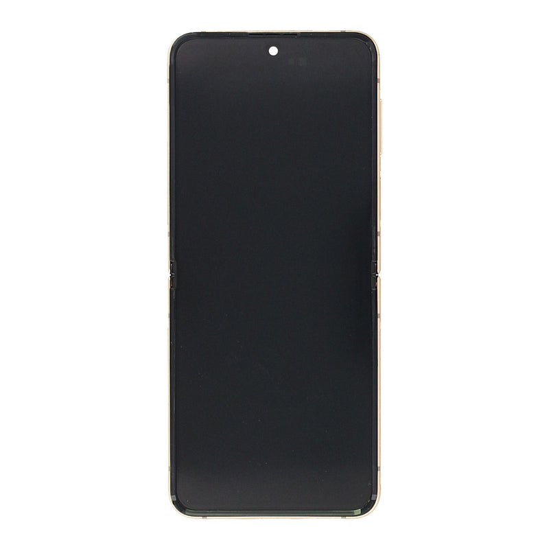 Samsung Galaxy Z Flip4 5G F721B Main Display And Digitizer With Frame Yellow Service Pack