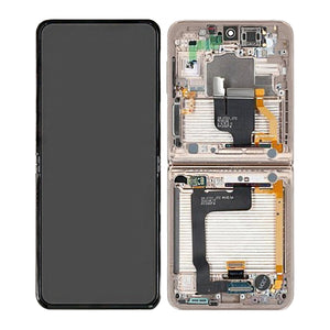 Samsung Galaxy Z Flip4 5G F721B Main Display And Digitizer With Frame Yellow Service Pack