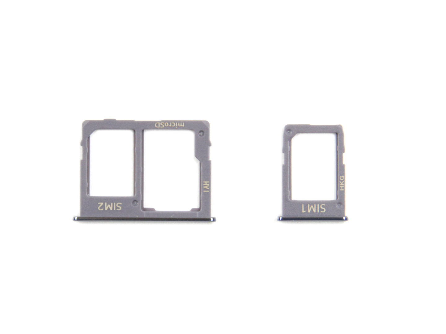 Samsung Galaxy J6 Plus J610F Sim Card Holder Set Grey OEM