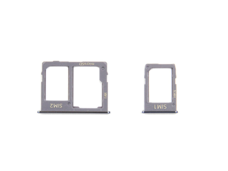 Samsung Galaxy J6 Plus J610F Sim Card Holder Set Grey OEM