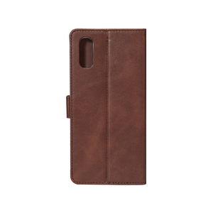 Rixus Bookcase For Apple iPhone X, XS Brown