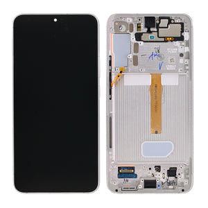 Samsung Galaxy S22 Plus S906B Display And Digitizer With Frame Phantom White,Cream,Sky Blue Service Pack