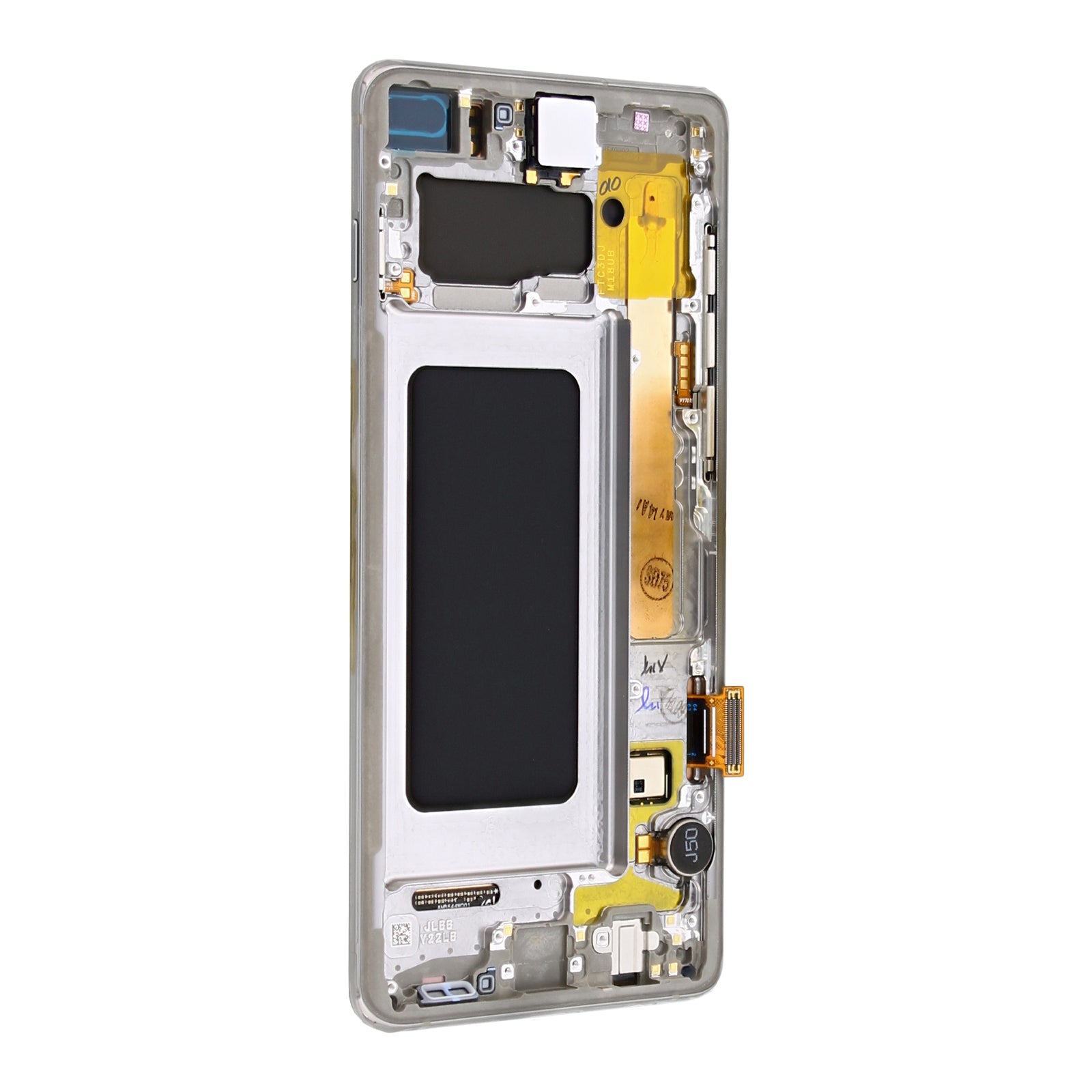 Samsung Galaxy S10 Plus G975F Display And Digitizer With Frame Prism Silver Service Pack