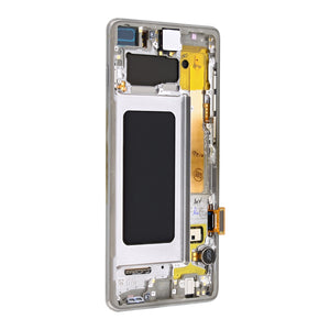 Samsung Galaxy S10 Plus G975F Display And Digitizer With Frame Prism Silver Service Pack