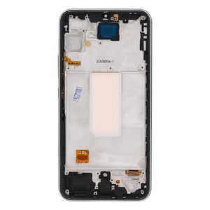 Samsung Galaxy A34 5G A346B Display And Digitizer With Frame Silver Soft-OLED