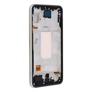 Samsung Galaxy A34 5G A346B Display And Digitizer With Frame Silver Soft-OLED