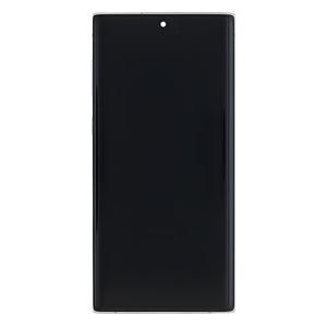 Samsung Galaxy Note 10 N970F Display And Digitizer With frame Aura White Service Pack