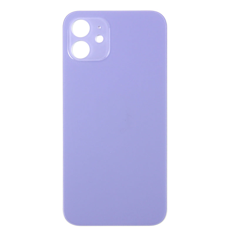 For Apple iPhone 12 Back Glass, Enlarged Camera Frame Purple Compatible