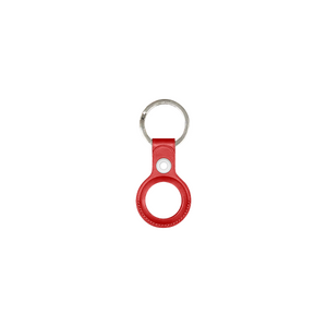 For Apple AirTag Leather Key Ring Red (Compatible)