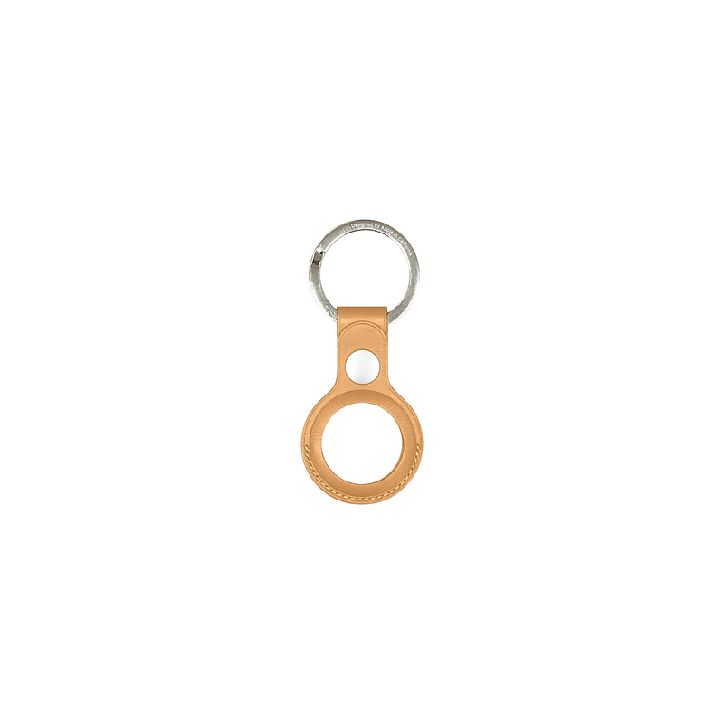 For Apple AirTag Leather Key Ring California Poppy (Compatible)