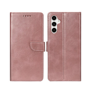 Rixus Bookcase For Samsung Galaxy A54 5G Pink