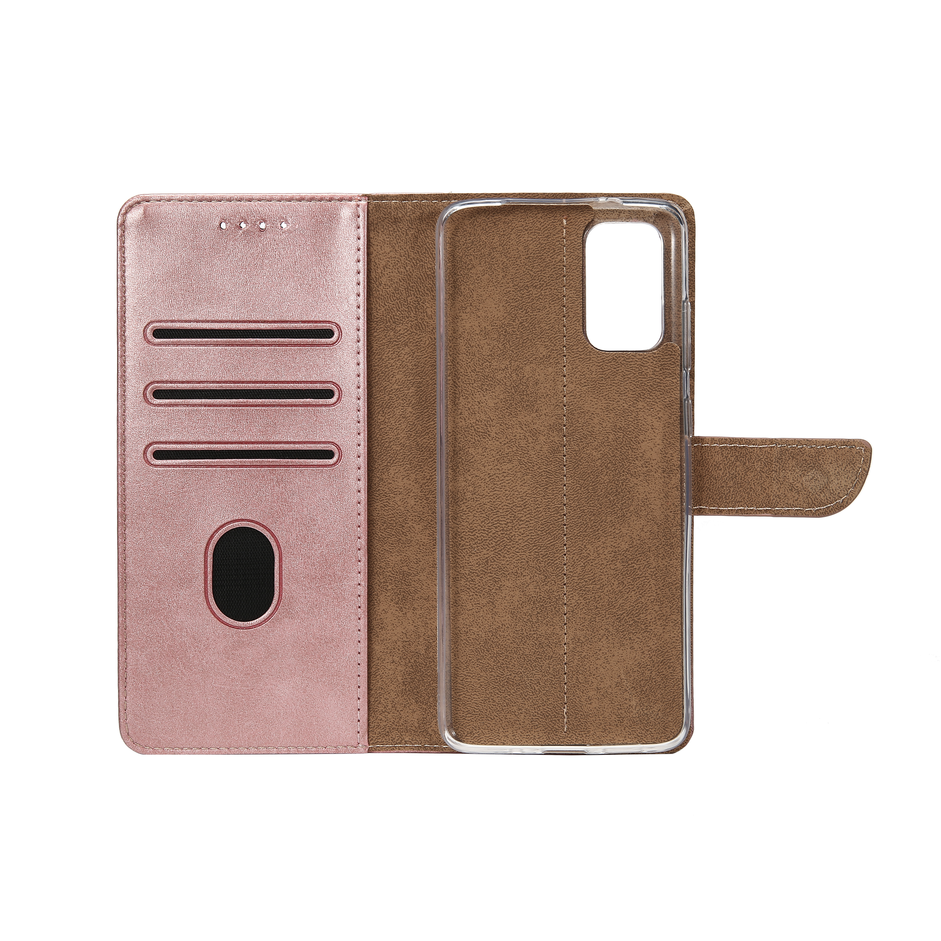 Rixus Bookcase For Samsung Galaxy A23 5G Pink