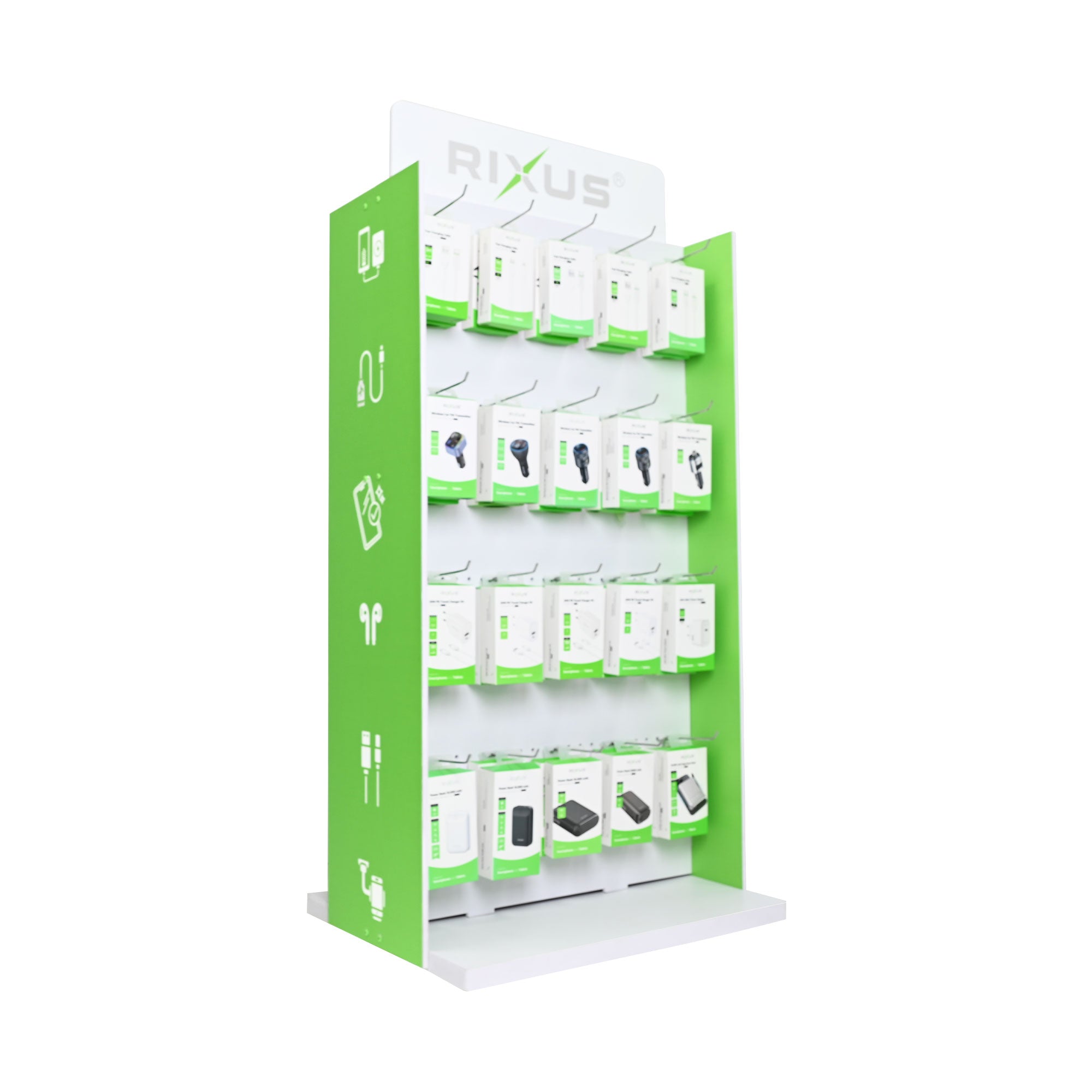 Rixus RXDP03 Double Sided Modular Display Stand  (Self-Assembly)