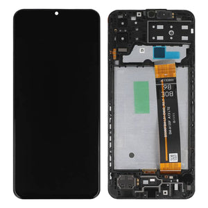 Samsung Galaxy M13 M135F Display And Digitizer With Frame Black Service Pack