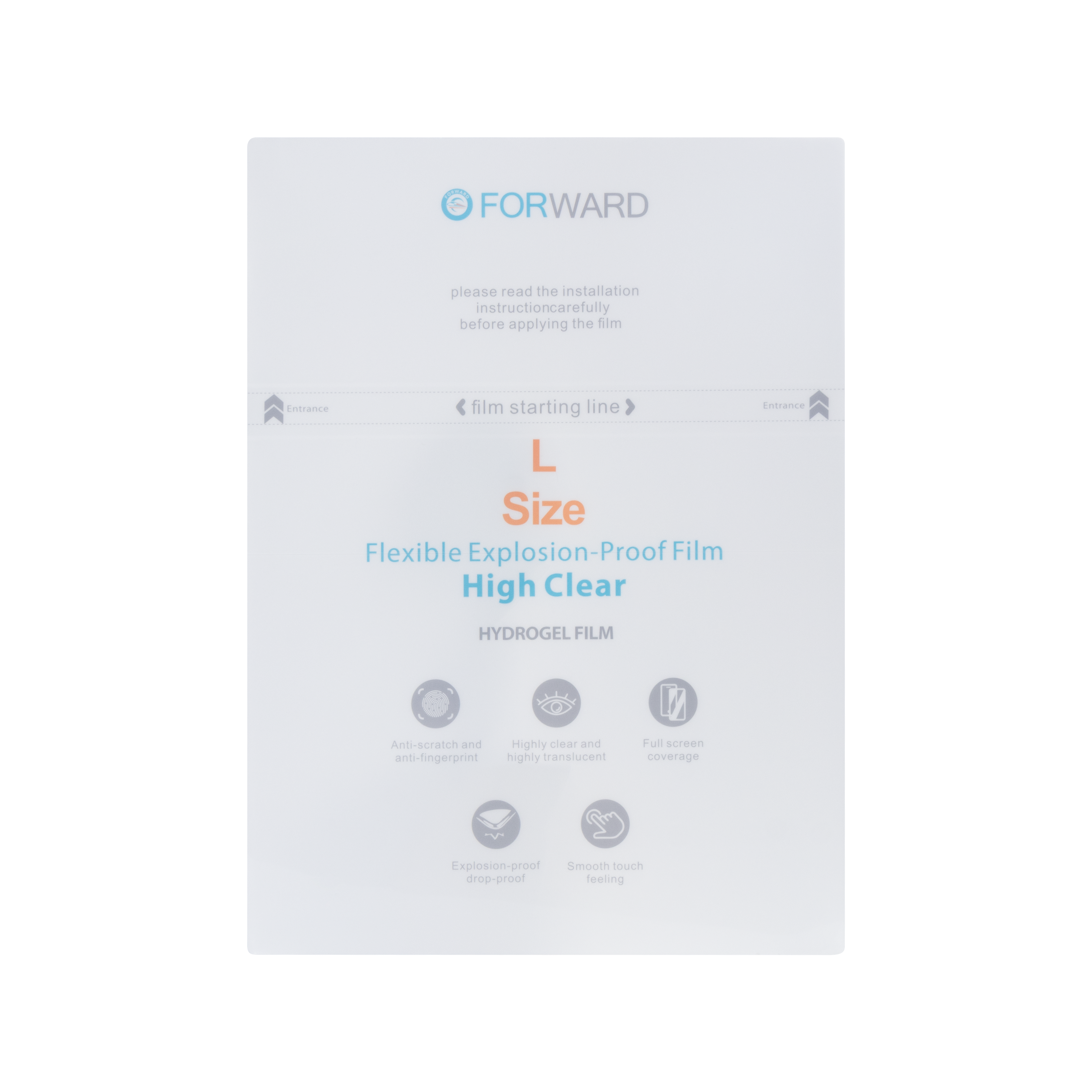 Forward 16" High Clear Flexible Explosion-proof Film (5 Pieces)