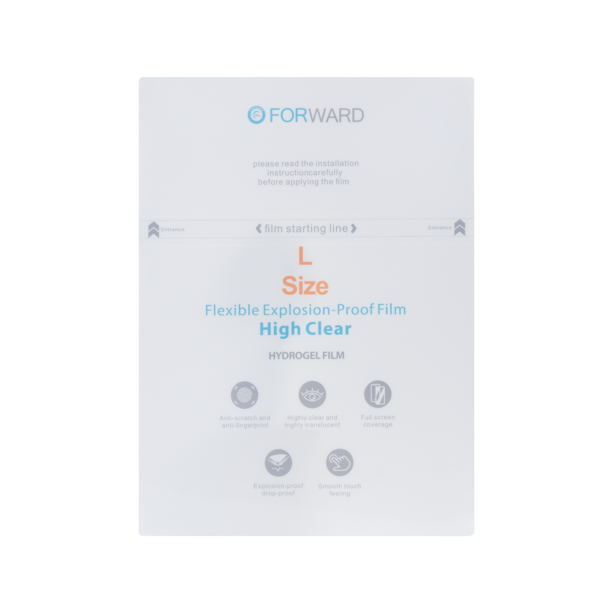 Forward 16" High Clear Flexible Explosion-proof Film (5 Pieces)