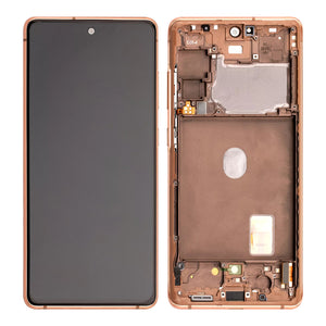 Samsung Galaxy S20 FE G780F, 5G G781B Display And Digitizer With Frame Cloud Orange Service Pack
