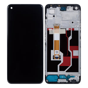 Oppo A96 Display And Digitizer With Frame Starry Black OEM