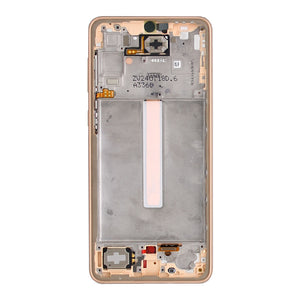 Samsung Galaxy A33 5G A336B Display And Digitizer With Frame Awesome Peach Service Pack