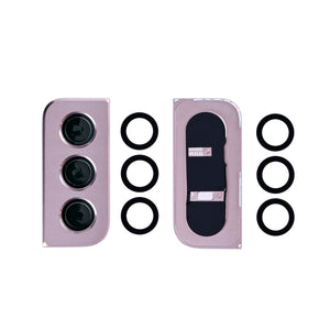 Samsung Galaxy S21 5G G991B Camera Lens Cover With Frame Pink Gold OEM