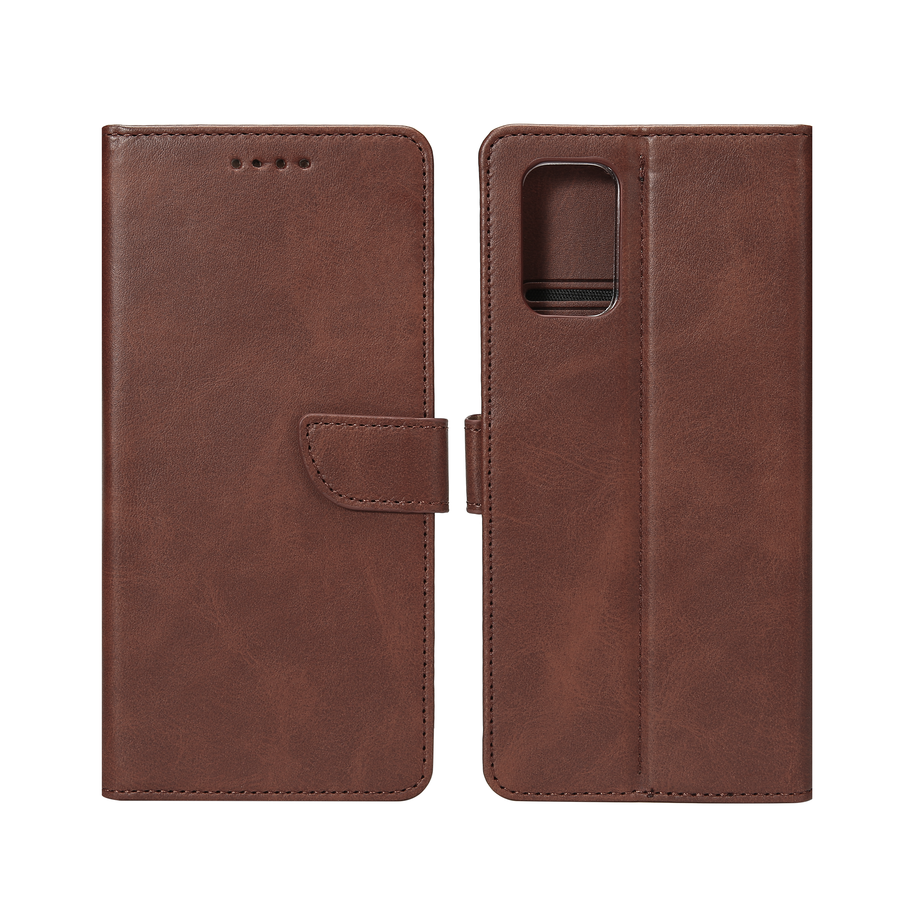 Rixus Bookcase For Samsung Galaxy A51 Brown