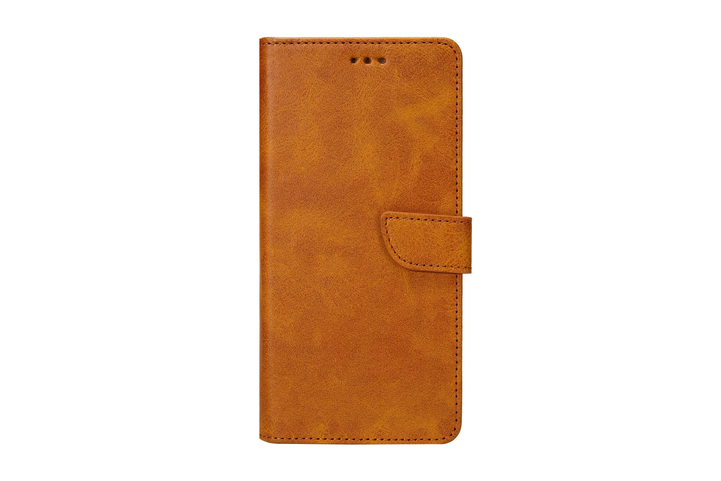 Rixus Bookcase For Apple iPhone 13 Pro Light Brown
