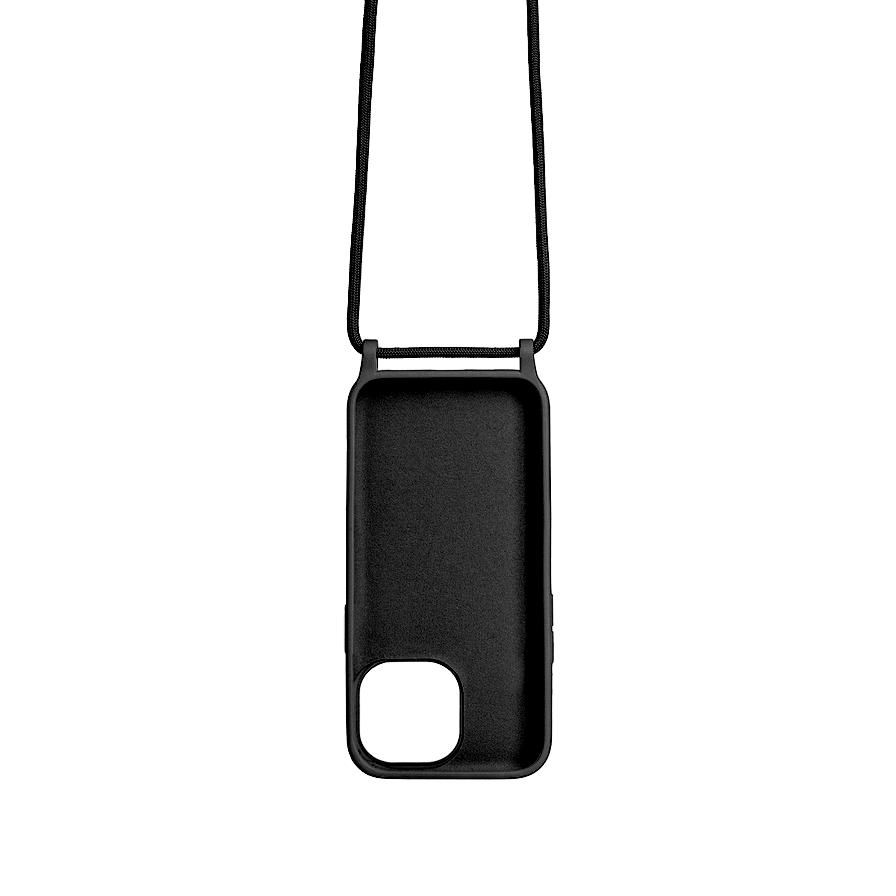 Rixus TPU Necklace Cord Cover For Apple iPhone 15 Pro Black