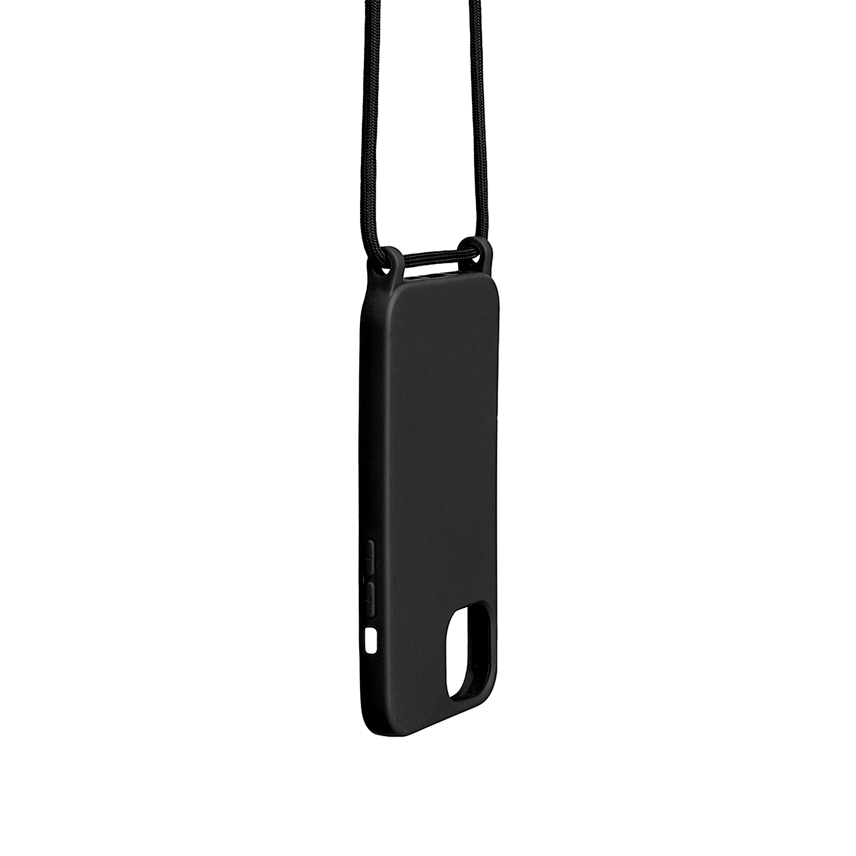 Rixus TPU Necklace Cord Cover For Apple iPhone 15 Pro Black