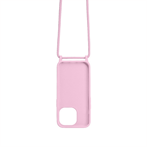 Rixus TPU Necklace Cord Cover For Apple iPhone 15 Pro Max Pink