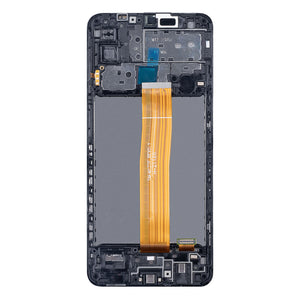 Samsung Galaxy M12 M127F Display And Digitizer With Frame Black Soft-OLED