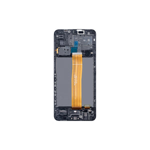 Samsung Galaxy M12 M127F Display And Digitizer With Frame Black Soft-OLED