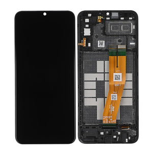 Samsung Galaxy A04e A042F Display And Digitizer With Frame Black Service Pack