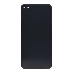 Huawei P40 Display And Digitizer With Frame Black Service Pack