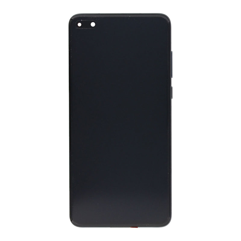 Huawei P40 Display And Digitizer With Frame Black Service Pack