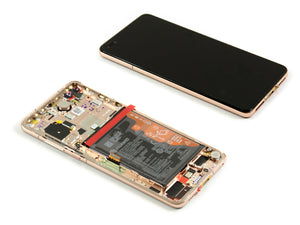Huawei P40 Display And Digitizer With Frame Blush Gold Service Pack