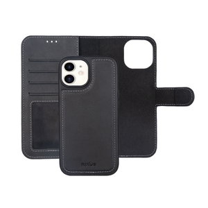 Rixus Duo Magnetic Detachable Wallet For Apple iPhone 11 Black