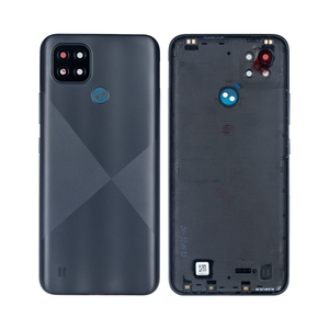 Realme C21 Back Cover With Lens Cross Black OEM