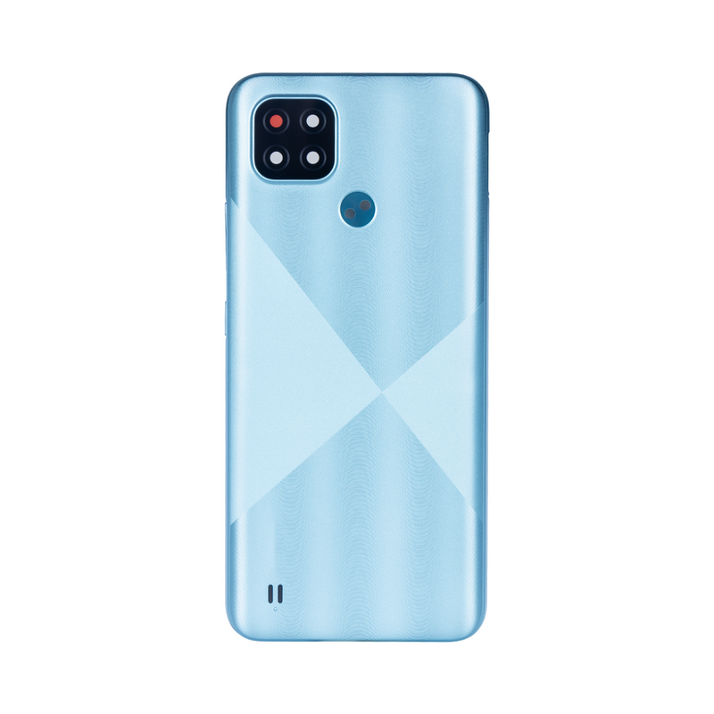 Realme C21 RMX3201 Back Cover Cross Blue (+Lens)