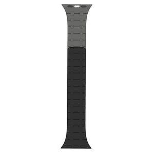 Rixus Magnetic Silicone Band For Apple Watch 42mm, 44mm, 45mm, 49mm Black And Grey